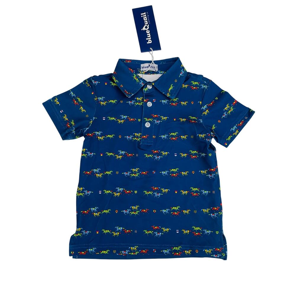 NWT Blue Quail 10 Derby Polo Shirt